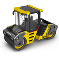Huina 1724: Rodillo Compactador Tándem (Double Pressure Wheel) Metálico - Escala 1:50 Die-Cast