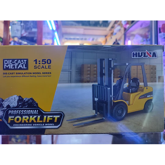 Grúa Horquilla Huina 1:50 | Full Metal | Modelo Detallado