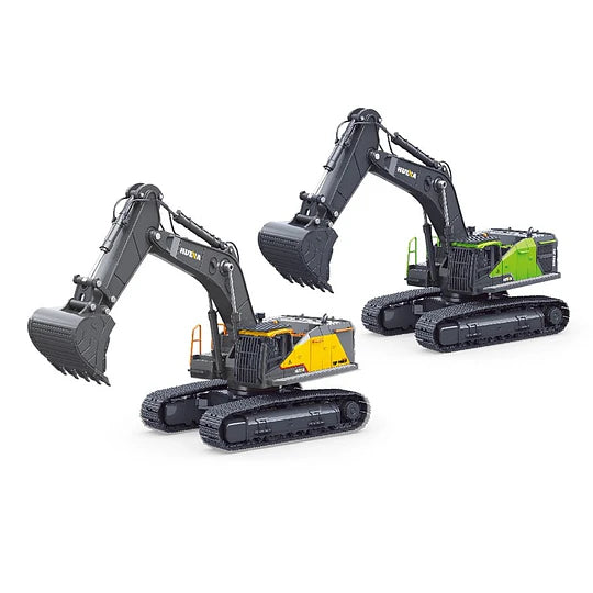 Huina 1721: Excavadora sobre Orugas Metálica - Escala 1:50 Die-Cast