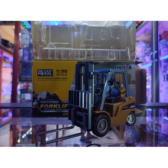 Grúa Horquilla Huina 1:50 | Full Metal | Modelo Detallado