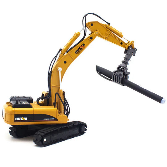 Huina 1713: Cargador de Troncos (Log Grabber) Metálico - Escala 1:50 Die-Cast