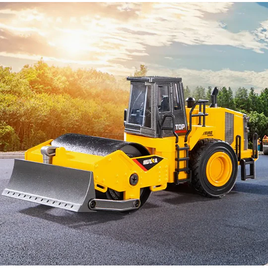 Huina 1154: Rodillo Compactador Monocilíndrico (Road Roller) - Escala 1:35 Die-Cast