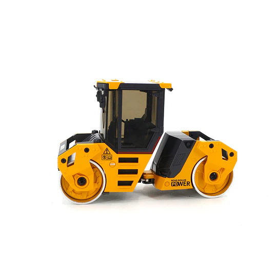 Huina 1724: Rodillo Compactador Tándem (Double Pressure Wheel) Metálico - Escala 1:50 Die-Cast