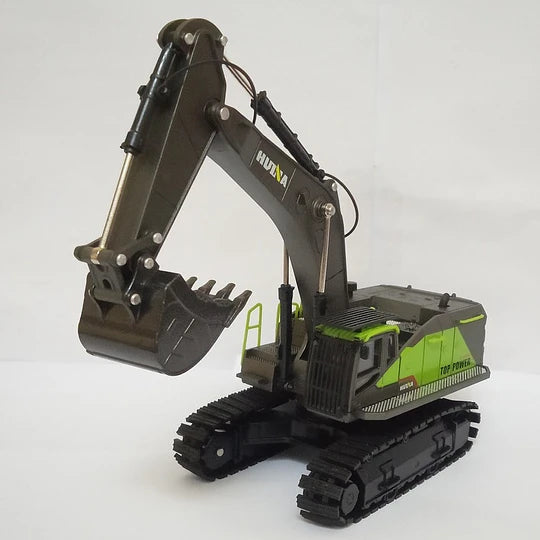 Huina 1721: Excavadora sobre Orugas Metálica - Escala 1:50 Die-Cast
