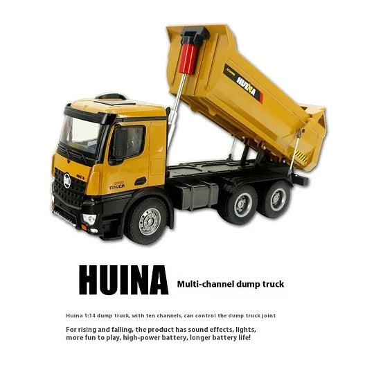 Camión Volquete/Dumper RC Huina 1582 de Aleación a Escala 1:14