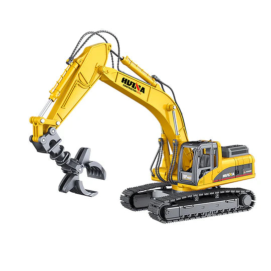 Huina 1713: Cargador de Troncos (Log Grabber) Metálico - Escala 1:50 Die-Cast