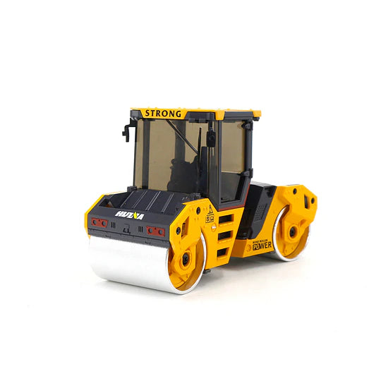 Huina 1724: Rodillo Compactador Tándem (Double Pressure Wheel) Metálico - Escala 1:50 Die-Cast