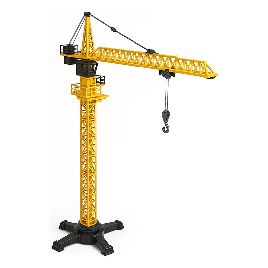 Grúa Torre/Pluma Metálica Estática - Escala 1:50 Die-Cast