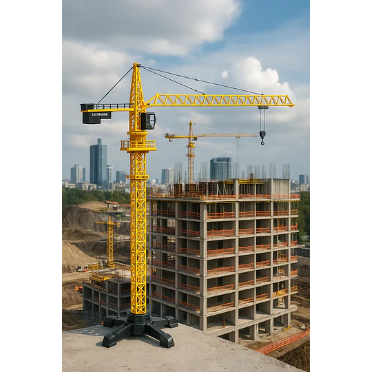 Grúa Torre/Pluma Metálica Estática - Escala 1:50 Die-Cast